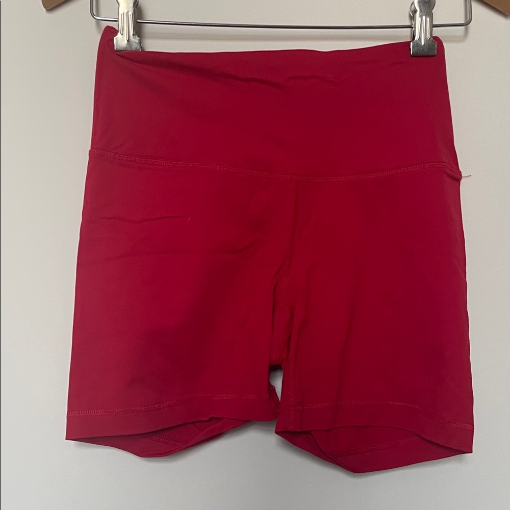 90 Degree By Reflex Women's Bold Red Bike Shorts